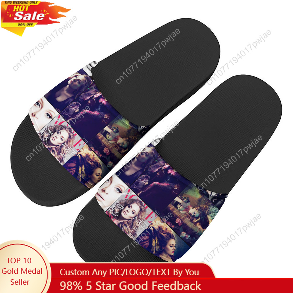 Home Outdoor Bathroom - Adele Singer Poster Slippers Home Outdoor