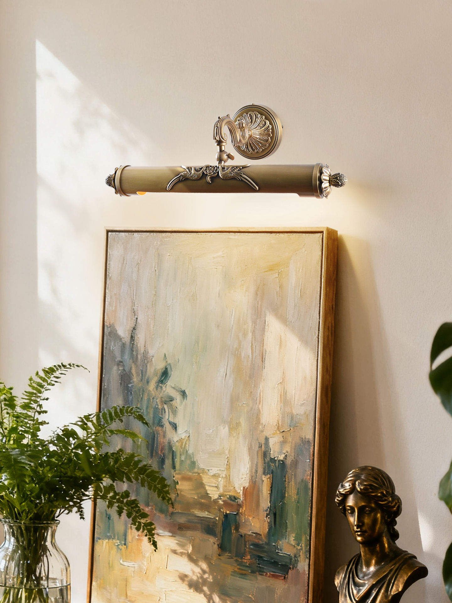 Bathroom Mirror Led - European style brass bathroom mirror light，Brass