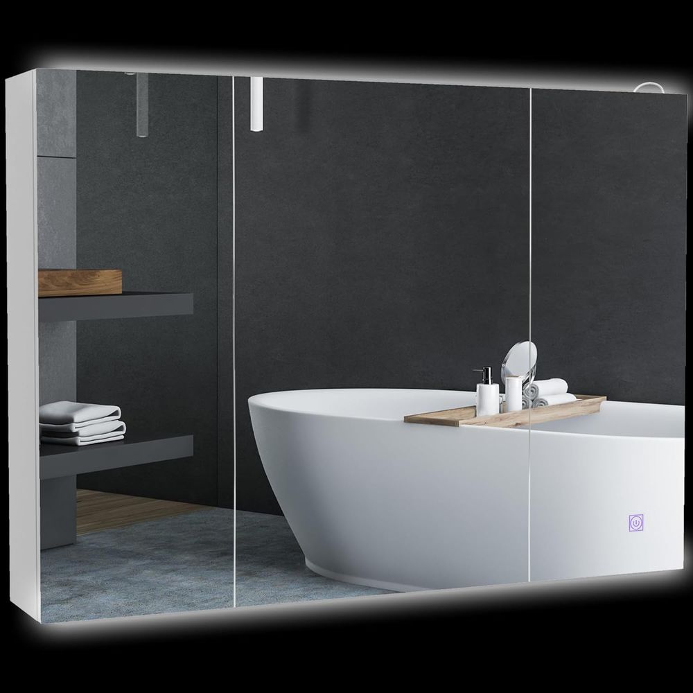 Bathroom Mirror Led - 26-36 Inch LED-Illuminated Bathroom Mirror Cabinet