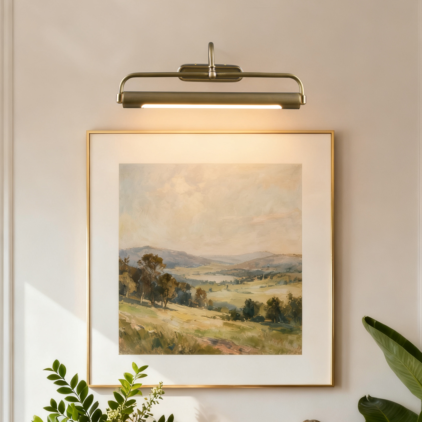Bathroom Mirror Led - American Style Retro Picture Light，Brass Led