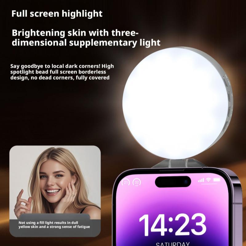 Bathroom Mirror Led - Magnetic Mobile Phone Fill Light Makeup
