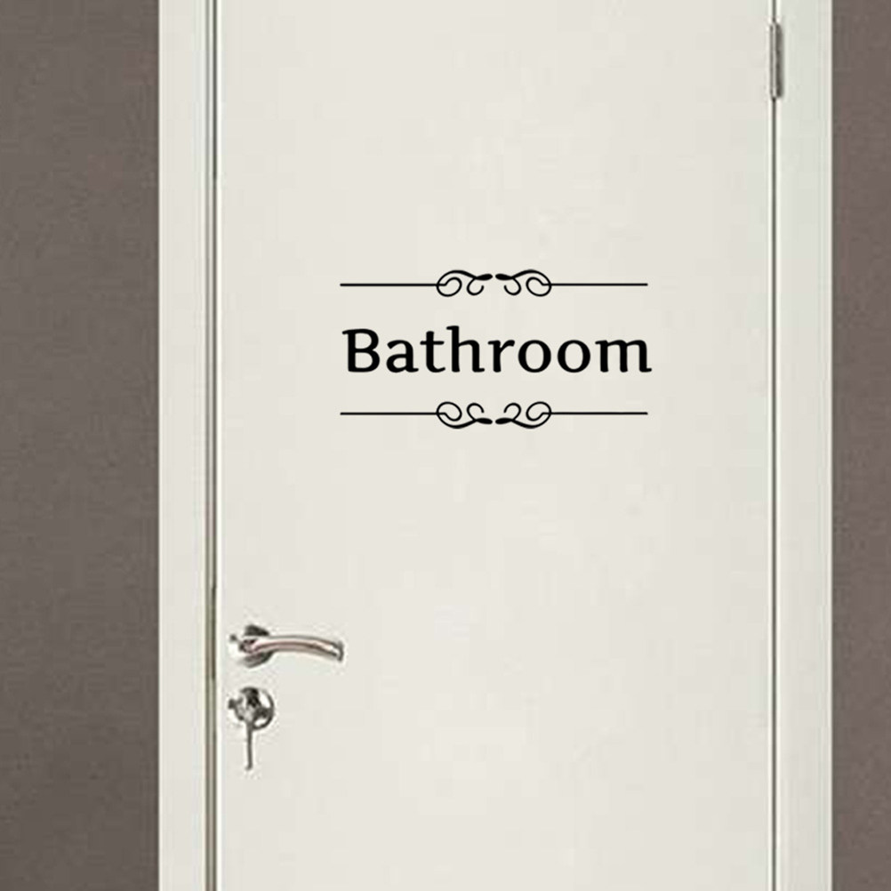 4Pcs Bathroom Wall Stickers To - Home Bathroom Door Signs review and price