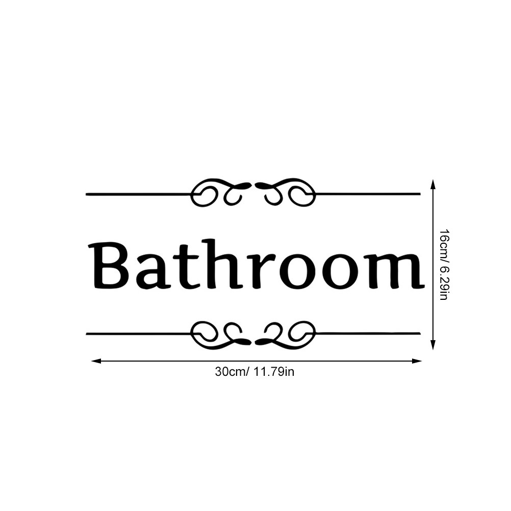 4Pcs Bathroom Wall Stickers To - Home Bathroom Door Signs review and price