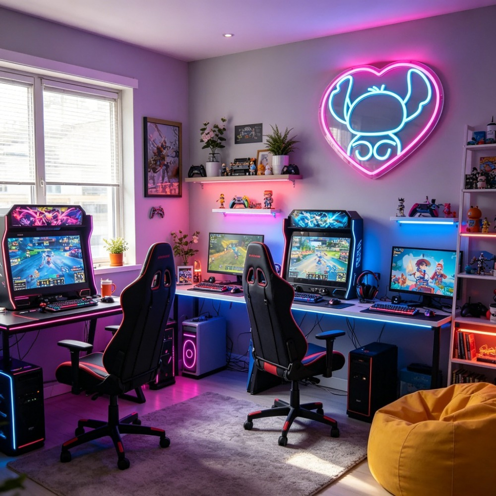 LED Anime Stitch Mirror Neon S - Bathroom Mirror Led review and price