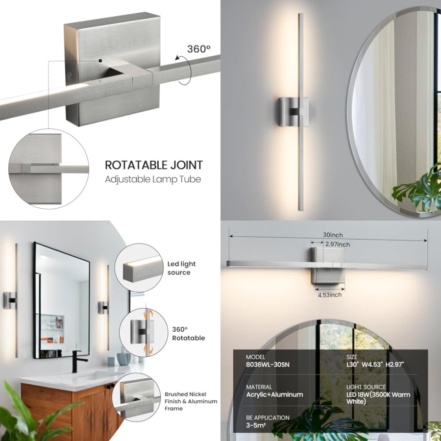 Bathroom Vanity Light Fixtures - Bathroom Mirror Led review and price