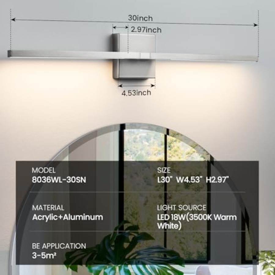 Bathroom Vanity Light Fixtures - Bathroom Mirror Led review and price