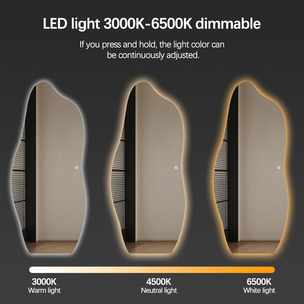 Irregular LED Bathroom Mirror  - Bathroom Mirror Led review and price
