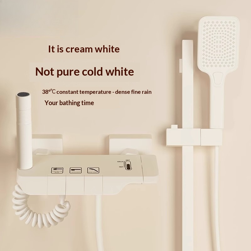 Creamy Easy Topless Shower Set - Home Bathroom Shower review and price
