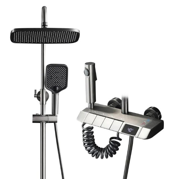 New Fashioned Brass Gun Grey P - Home Bathroom Shower review and price