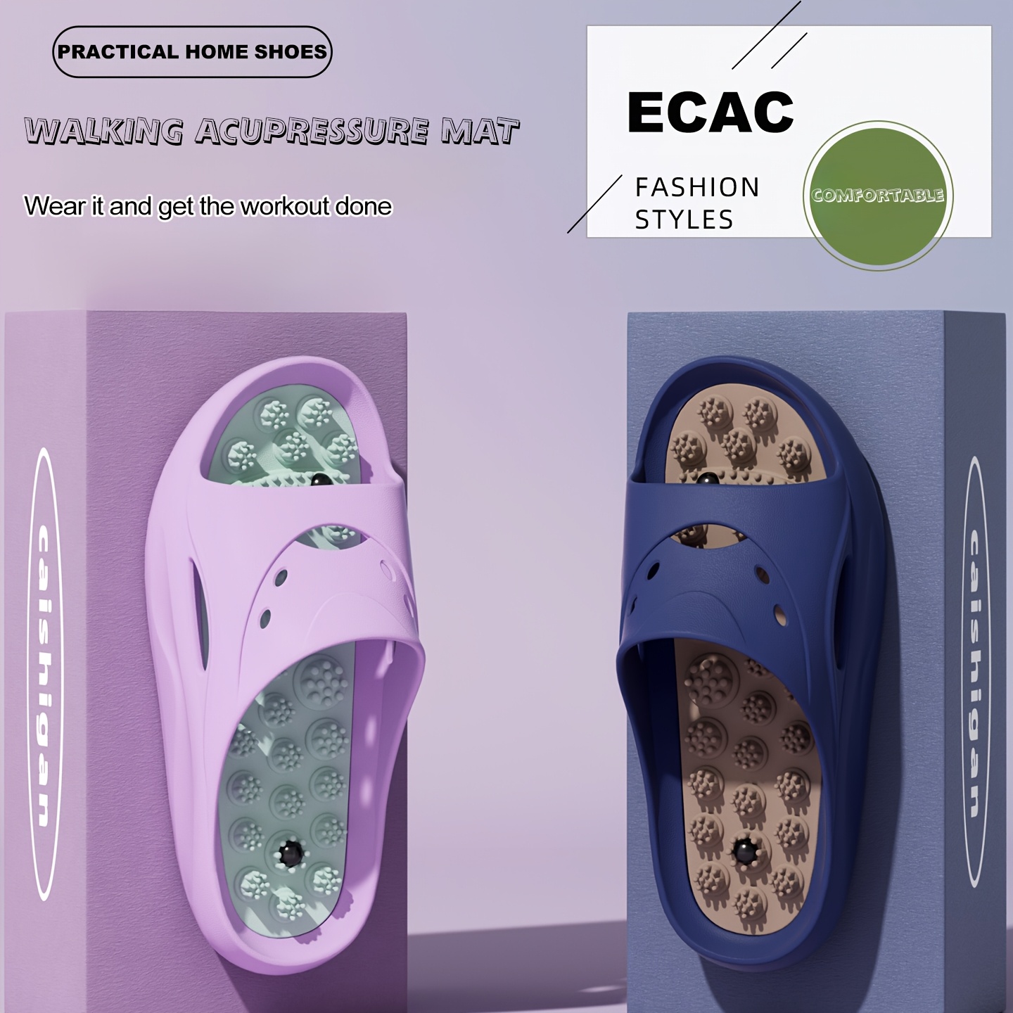 Women Men EVA Massage Slippers - Home Bathroom Shower review and price