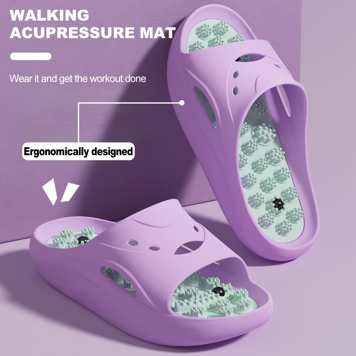 Women Men EVA Massage Slippers - Home Bathroom Shower review and price
