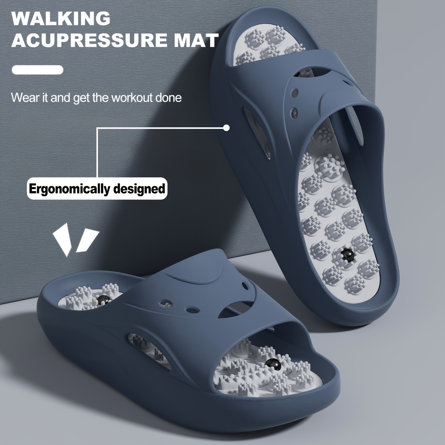 Women Men EVA Massage Slippers - Home Bathroom Shower review and price