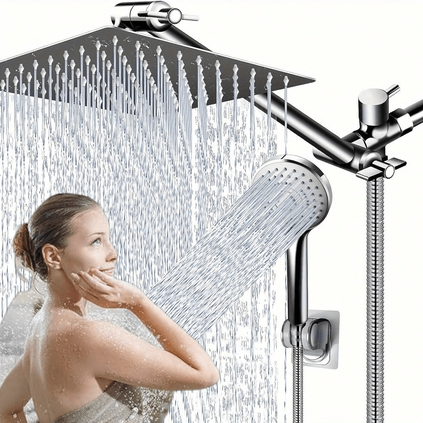 8-Inch High Pressure Rain Show - Home Bathroom Shower review and price