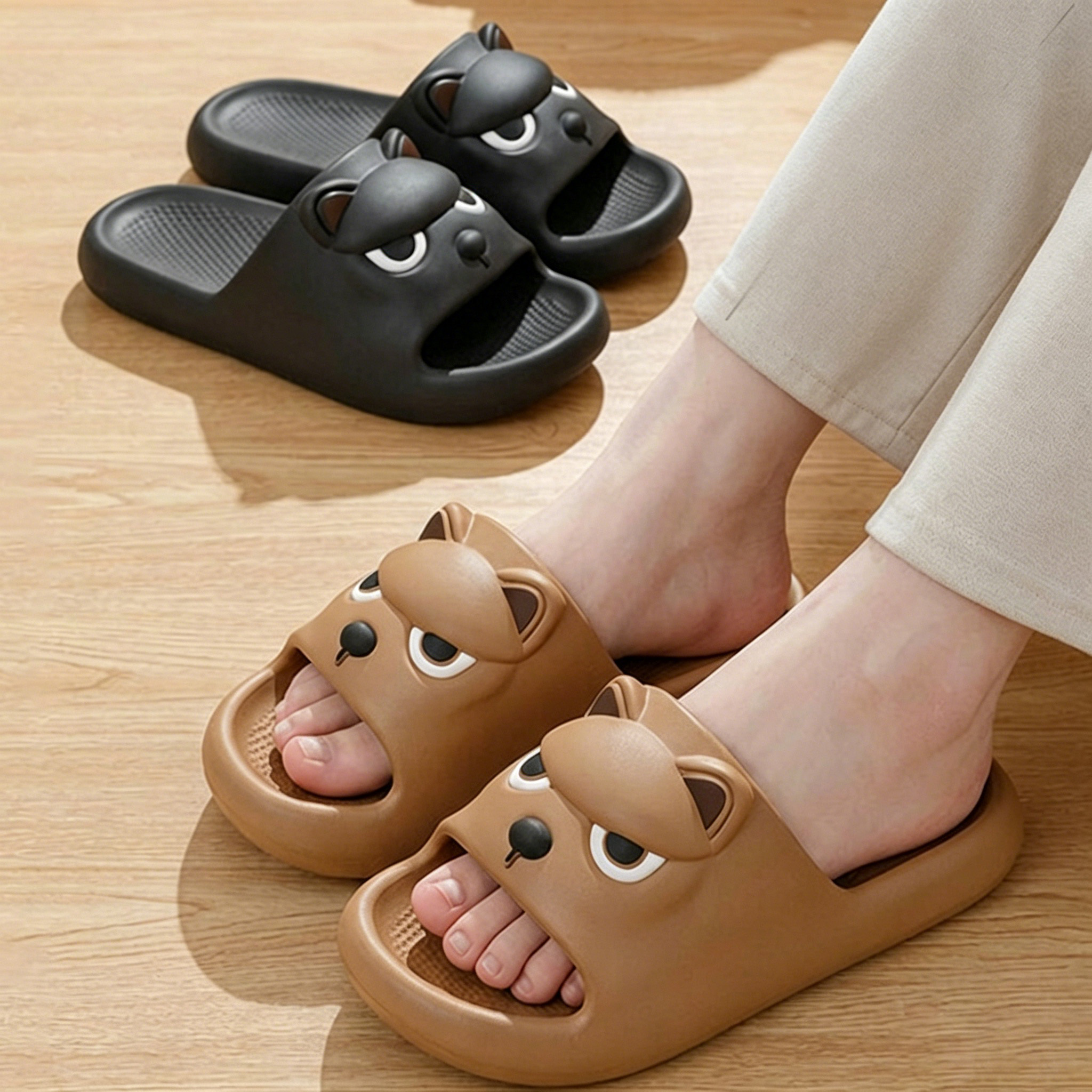 Cartoon Cute Dog Eva Soft Sole - Home Outdoor Bathroom review and price