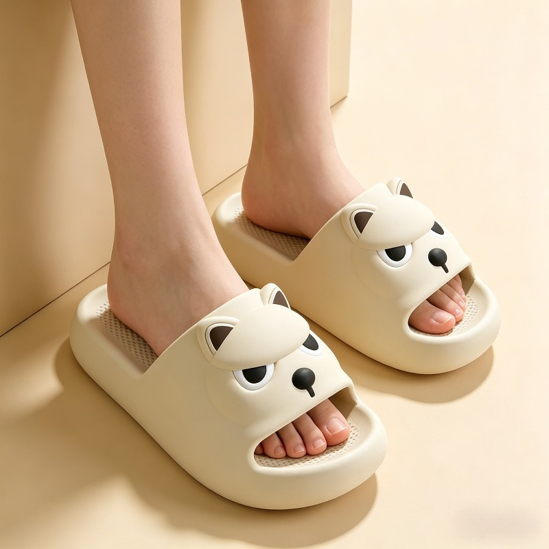 Couple Cute Dog Home Slippers  - Home Outdoor Bathroom review and price