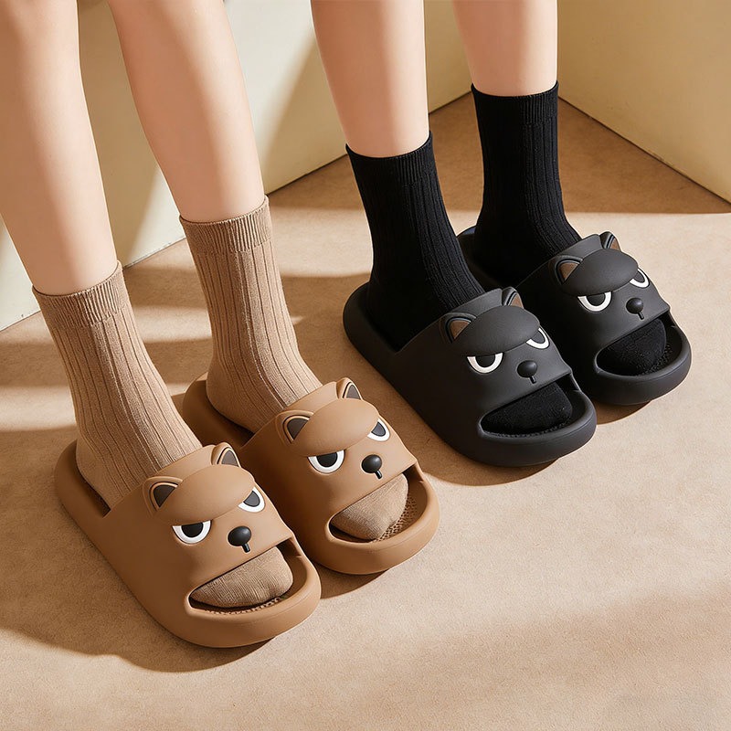 Couple Cute Dog Home Slippers  - Home Outdoor Bathroom review and price