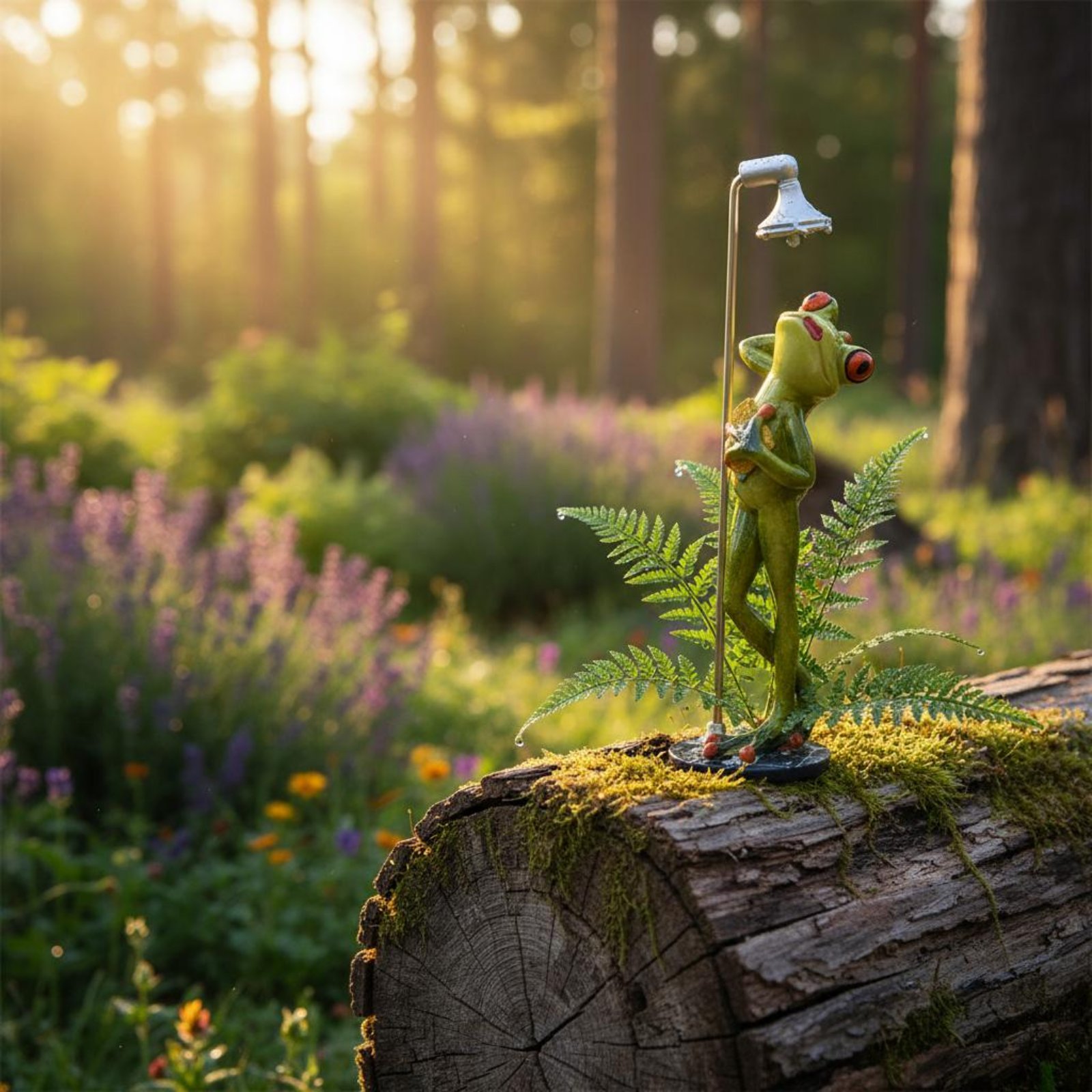 Showering Frog Figurine Novelt - Home Bathroom Shower review and price