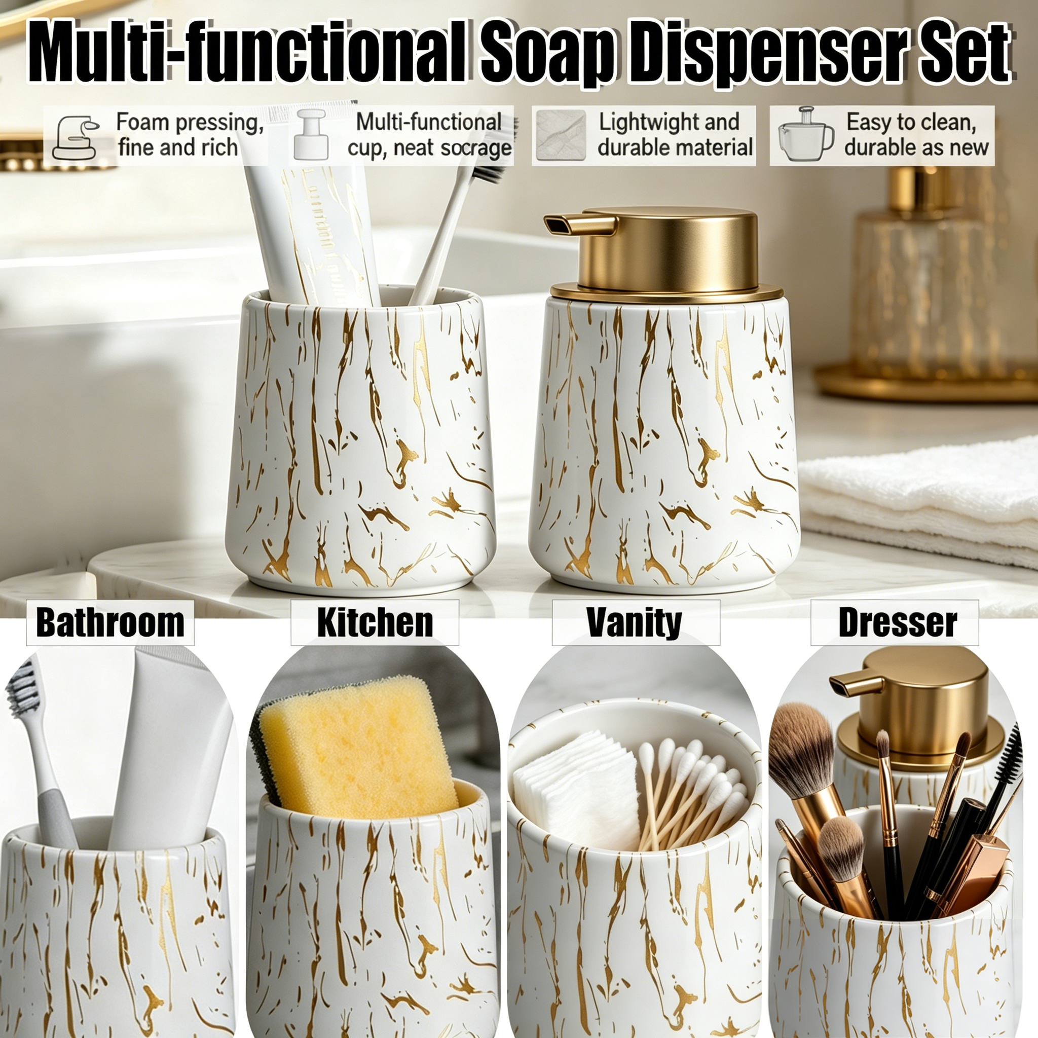Bathroom Accessories Set - Foa - Tiny Home Bathroom Kitchen review and price