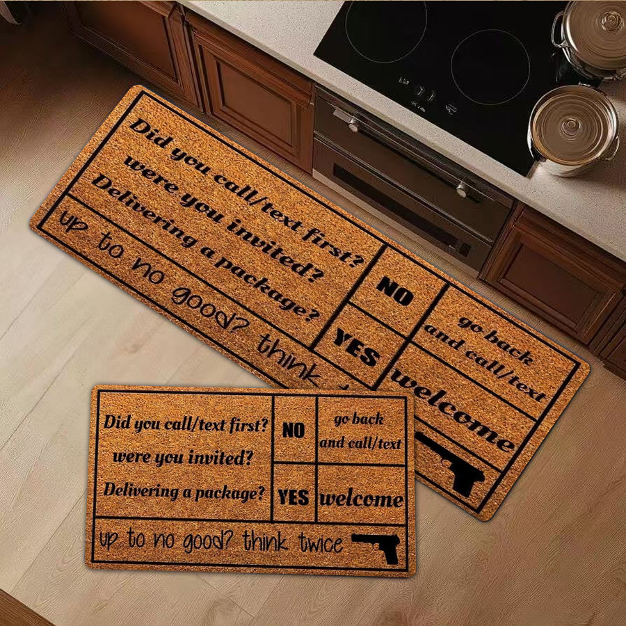 1/2/3Pcs Flannel Kitchen Mat—F - Home Bathroom Door Signs review and price