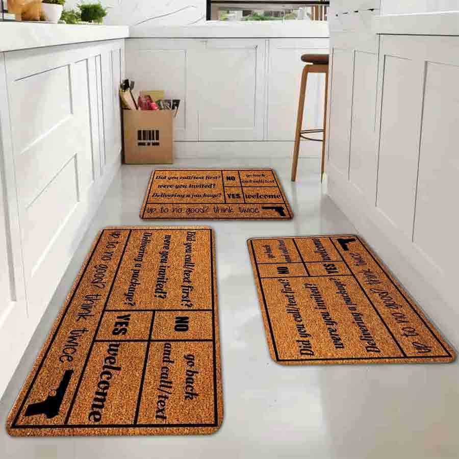 1/2/3Pcs Flannel Kitchen Mat—F - Home Bathroom Door Signs review and price