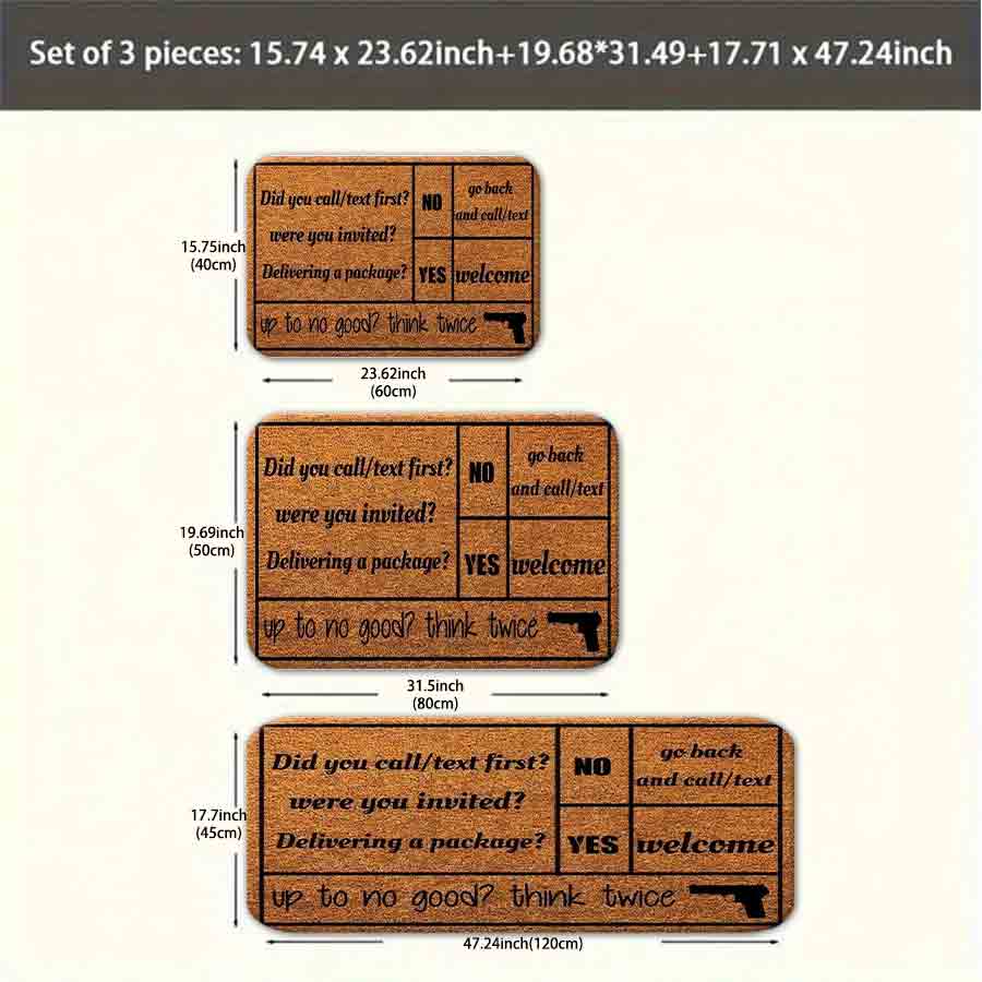 1/2/3Pcs Flannel Kitchen Mat—F - Home Bathroom Door Signs review and price