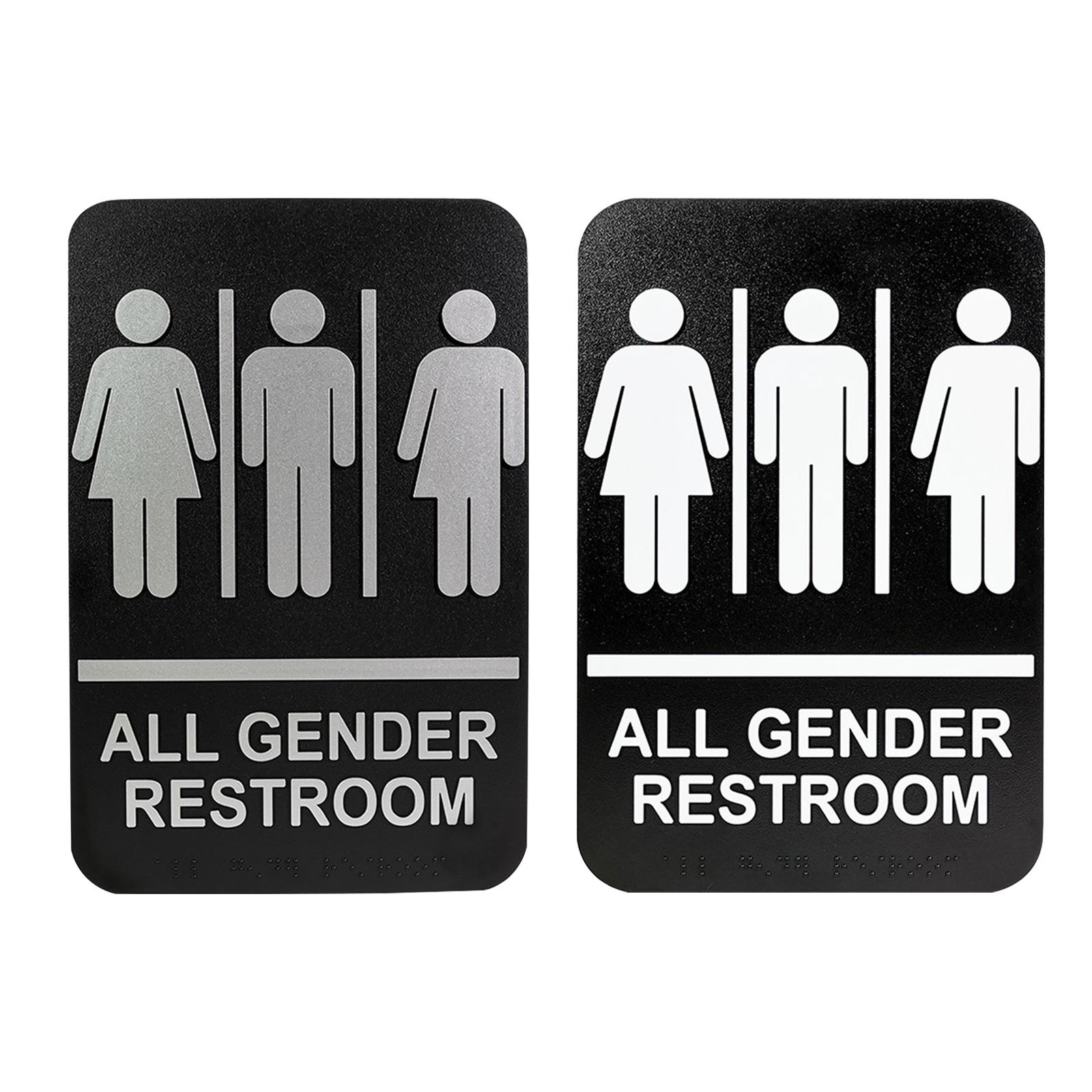 All Gender Restroom Sign Gende - Home Bathroom Door Signs review and price
