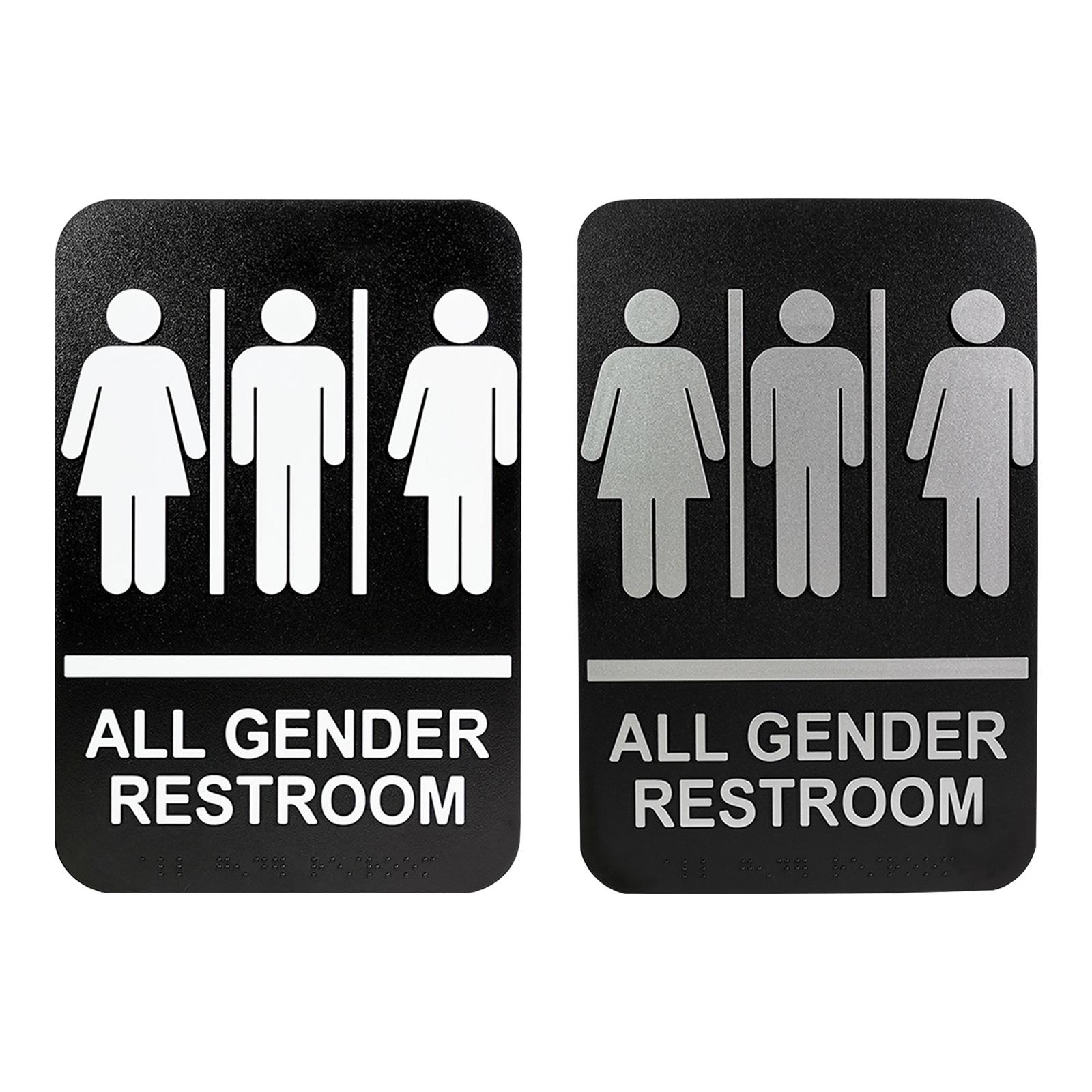 All Gender Restroom Sign Gende - Home Bathroom Door Signs review and price
