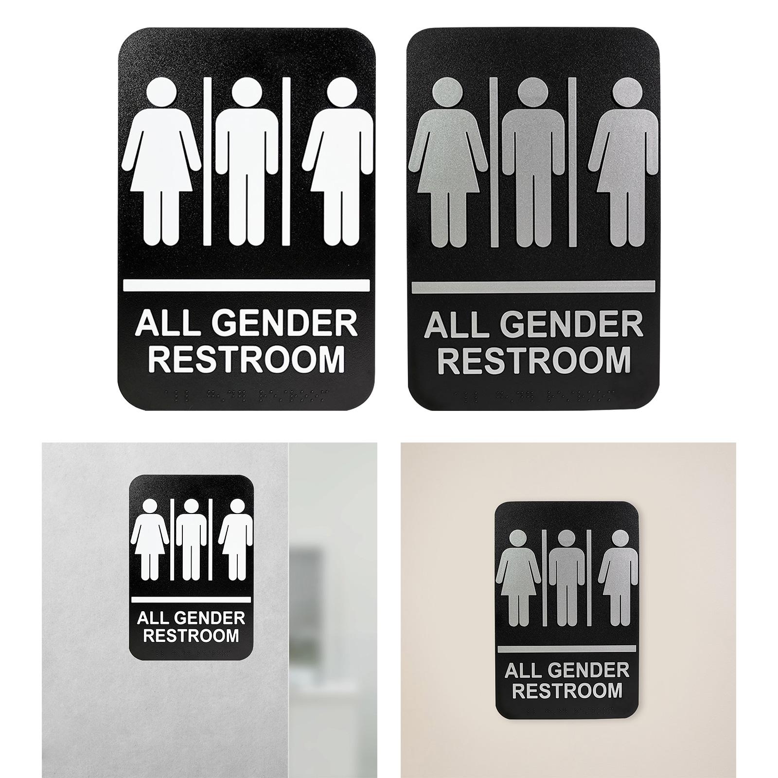 All Gender Restroom Sign Gende - Home Bathroom Door Signs review and price