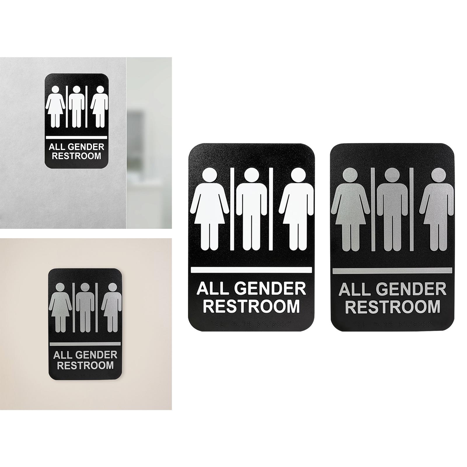 All Gender Restroom Sign Gende - Home Bathroom Door Signs review and price