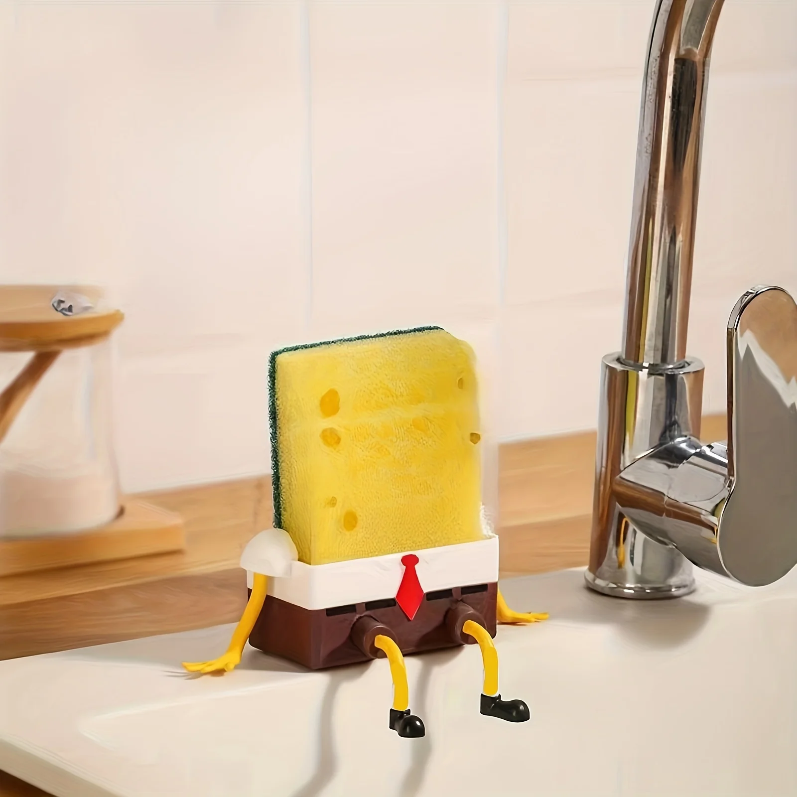 1pc Cartoon Sponge Drain Rack  - Tiny Home Bathroom Kitchen review and price