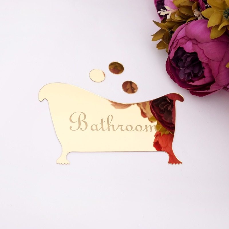 Bathroom Entrance Sign Acrylic - Home Bathroom Door Signs review and price
